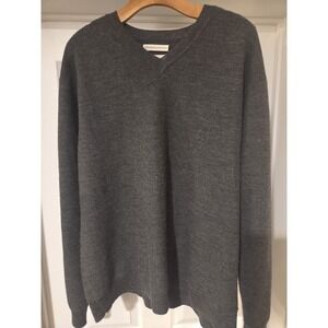 PARADISE COLLECTION - Merino Wool GRAY Sweater Mens Size XXL